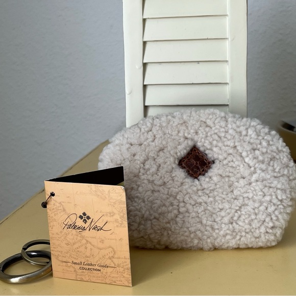 PATRICIA NASH "Keisley" Cognac Cosmetic Key Fob Wallet - Picture 2 of 10